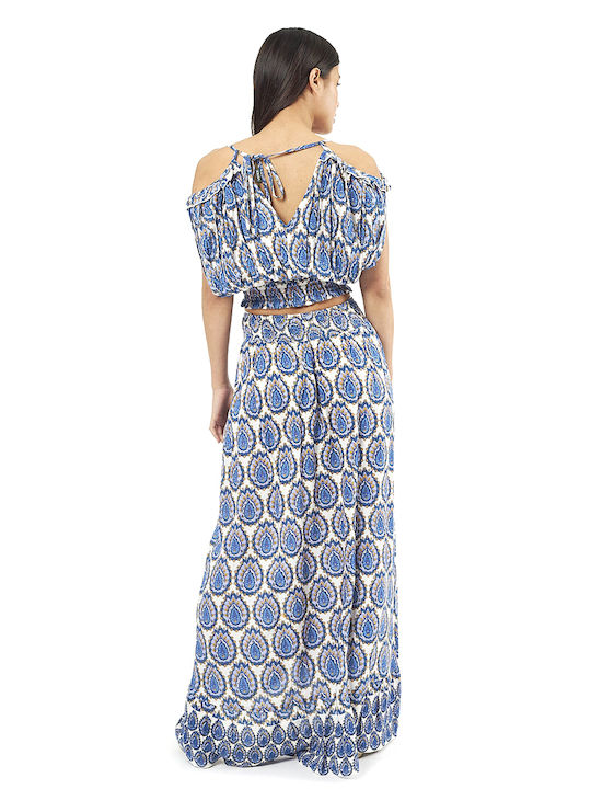Set with Skirt Blue