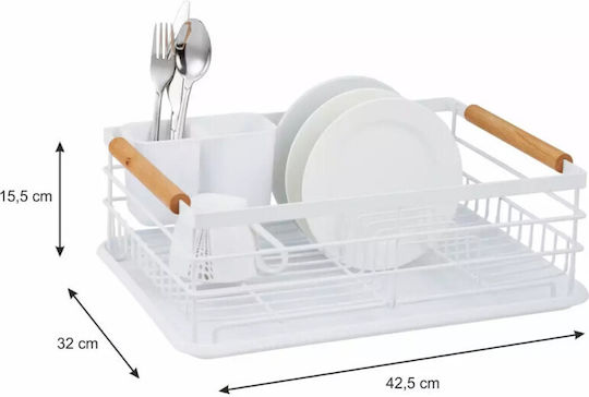 KING Hoff Sink Strainer Inox White 42.5x32x15.5cm