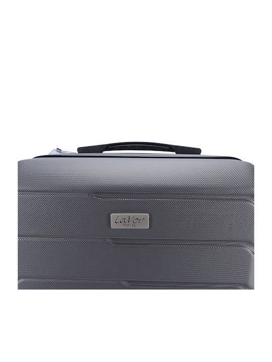 Lavor Medium Travel Suitcase Hard Gray with 4 Wheels Height 66cm 1-601