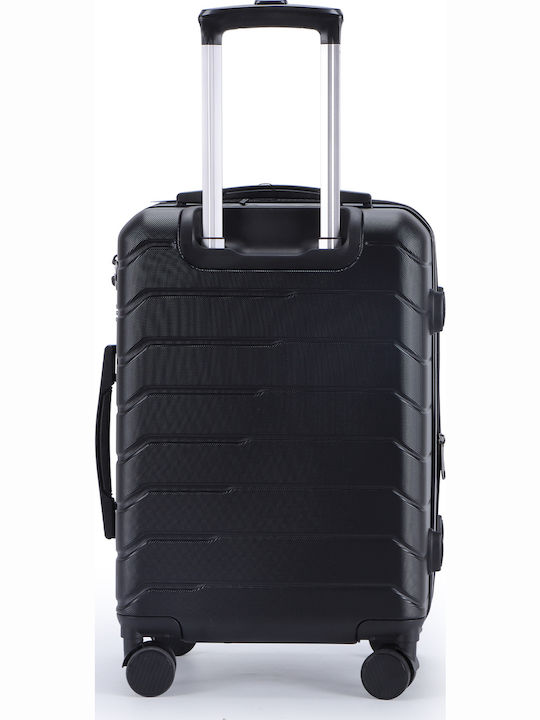 Lavor Medium Hard Black Suitcase With 4 Wheels Height 66cm