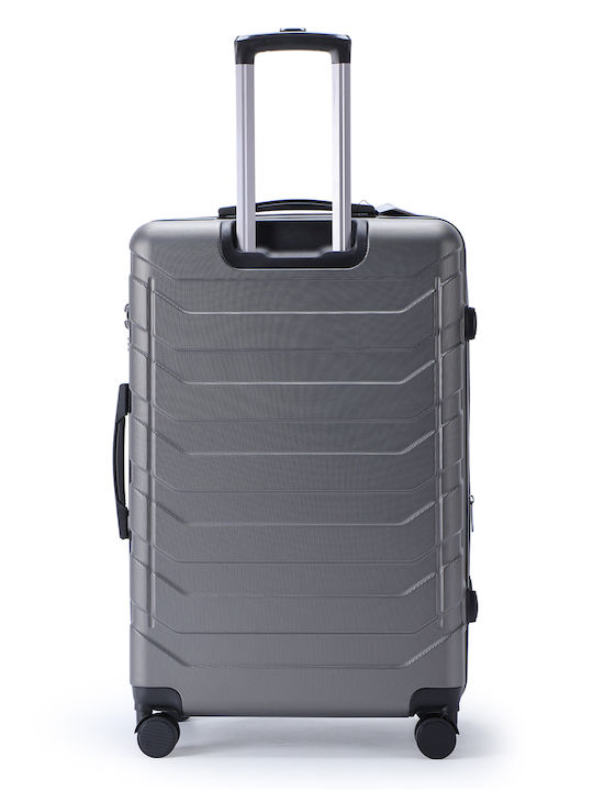 Lavor 1-602 Large Travel Suitcase Hard Gray with 4 Wheels Height 75cm 1-602