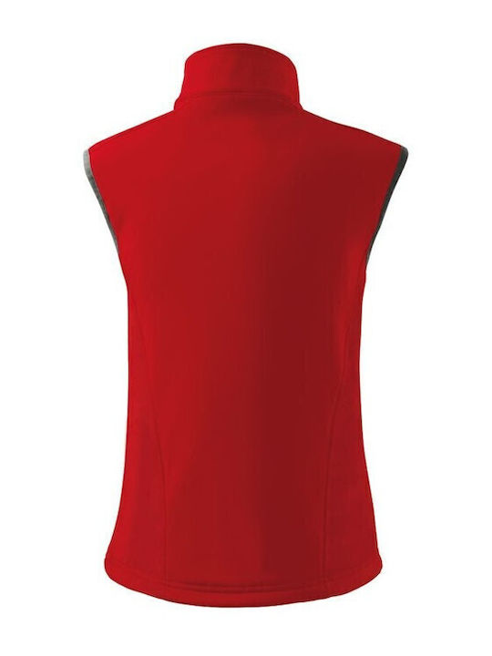 Softshell Γυναικείο Αμάνικο Μπουφάν Κόκκινο