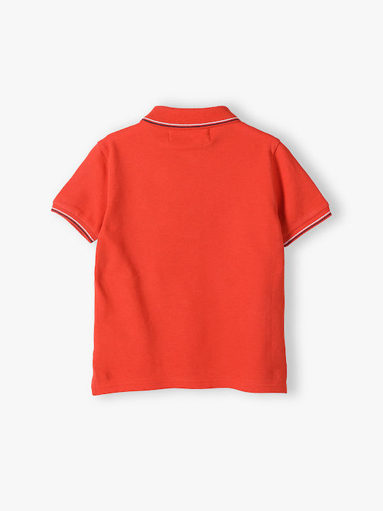 Minoti Kids Polo Short Sleeve Red