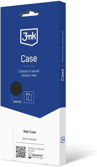3MK Matt Back Cover Σιλικόνης Μαύρο (Redmi 12C)