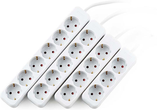 Muhler Power Strip 5 Positions with Switch and Cable 1.5m