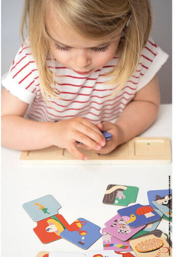 Janod The Garden Sequences Cards Εκπαιδευτικό Παιχνίδι Γνώσεων από Ξύλο για 3+ Ετών