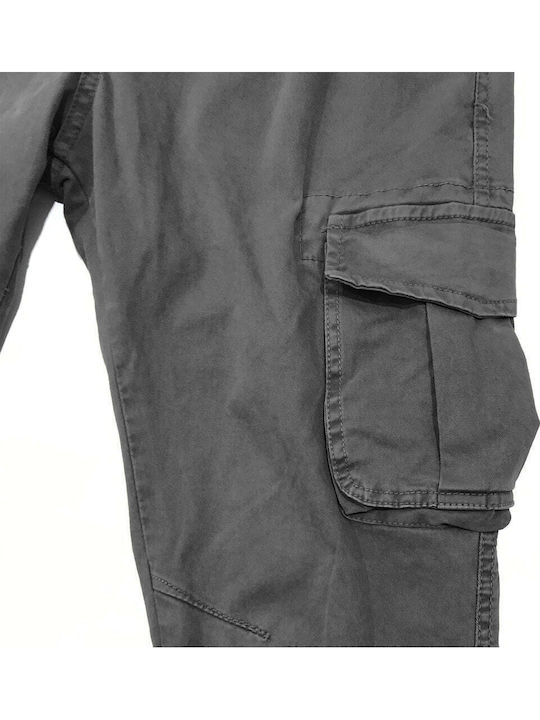 Trousers Cargo Elastic Gray