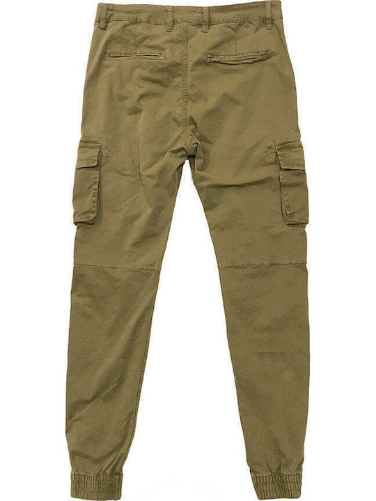Trousers Cargo Elastic Khaki