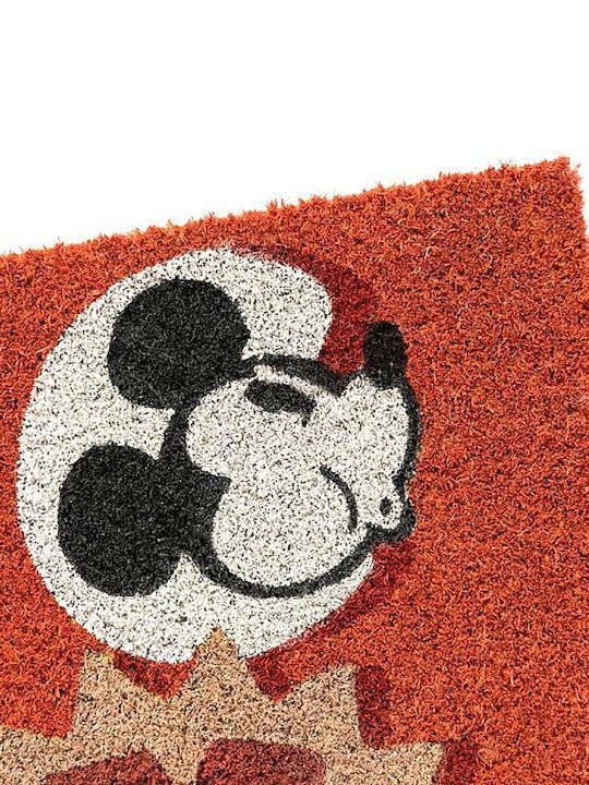 Grupo Erik Covor de Intrare din Cocos cu Suport Antiderapant Mickey Portocaliu 40x60buc