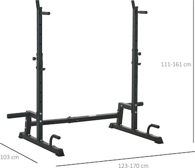 HomCom Barbell Rack for Weight Plates / Weight Bars