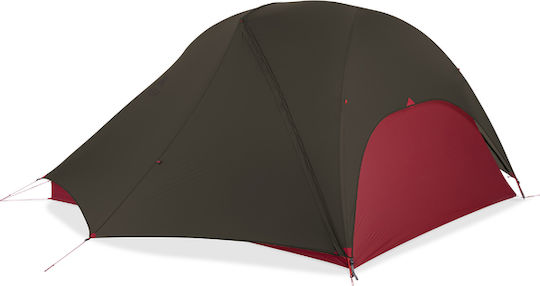 MSR FreeLite Summer Camping Tent Igloo Mountaineering Khaki with Double Cloth for 3 People Waterproof 1200mm 300x213x109cm