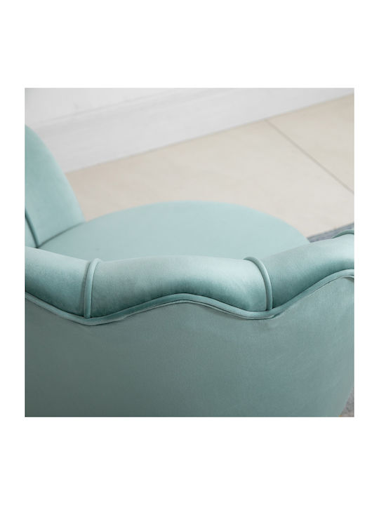 Vintage Catifelat Albastru deschis 76x67x74cm