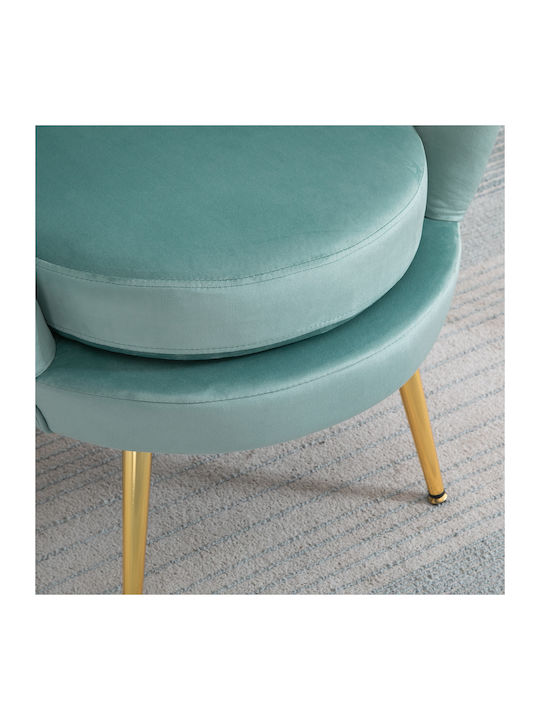 Vintage Catifelat Albastru deschis 76x67x74cm