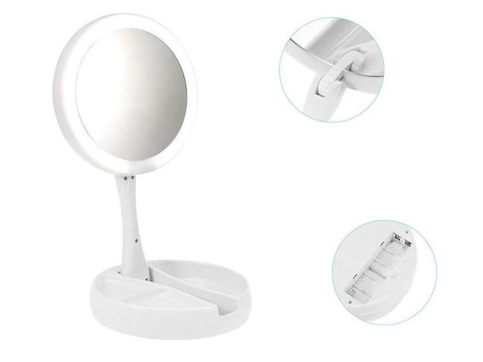 Makeup Mirror Tabletop with Light White