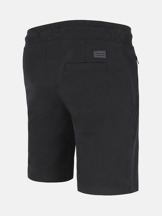 Volcano N-TANDO Herren-Shorts mit elastischem Bund - Graphit Schwarz