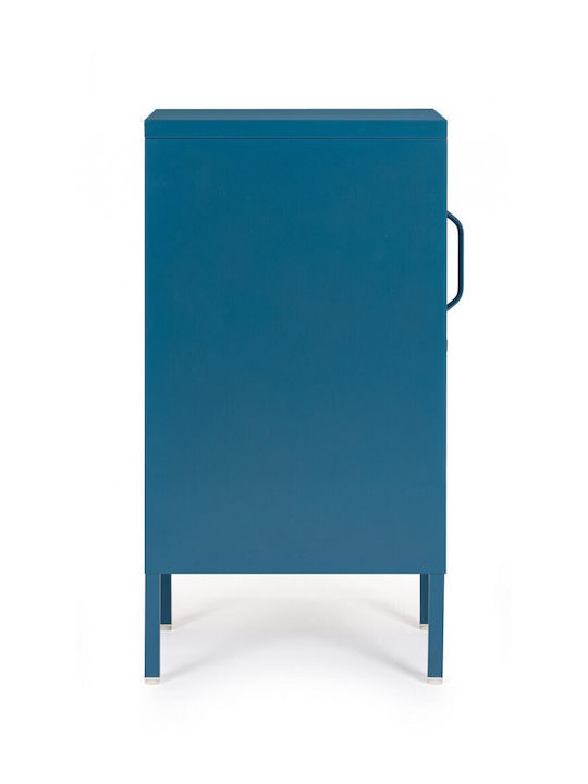 Стояща на пода Офис Метална С ключалка в син цвят, 40x35x76см