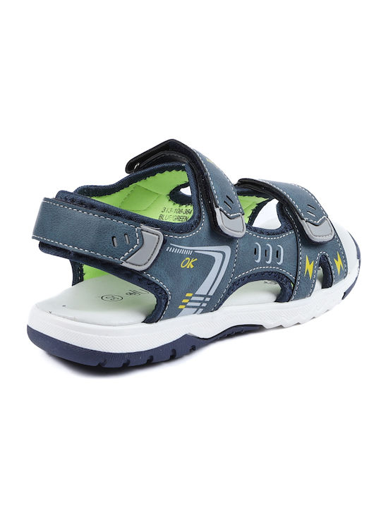 JUNIOR - Sandal, BLUE/GREEN, 313-108-364