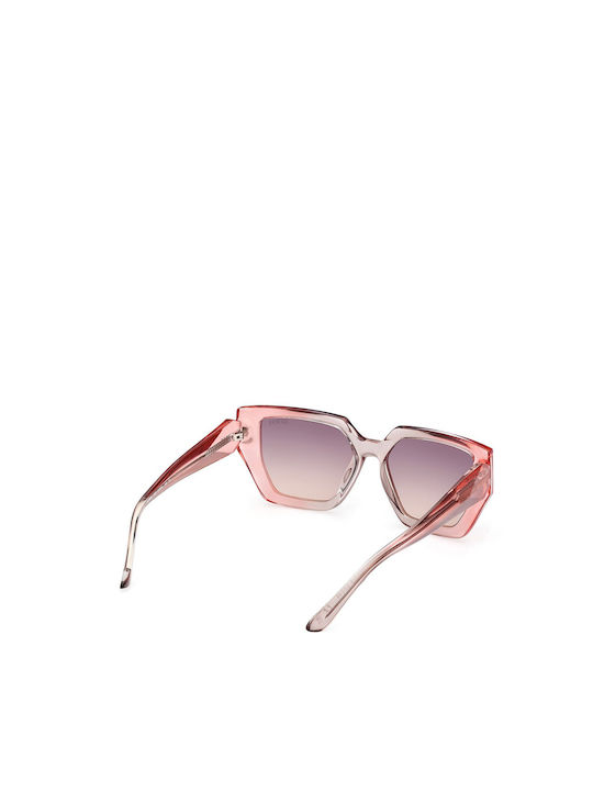 Guess Women's Sunglasses with Pink Plastic Frame and Pink Gradient Lens GU7896 74Z
