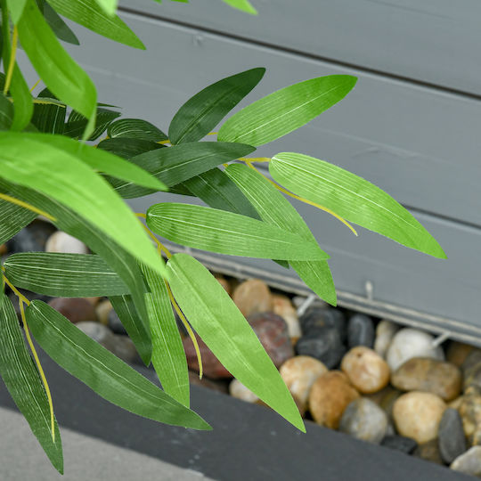Künstliche Pflanze im Topf Bamboo Grün 140cm HomCom