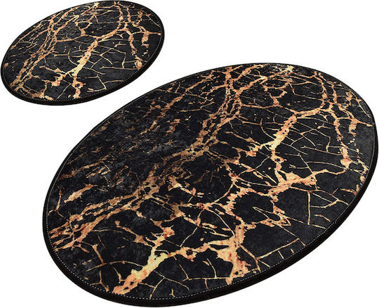 Chilai Home Set Bath Mats 359CHL2402 Brown 2 Pieces