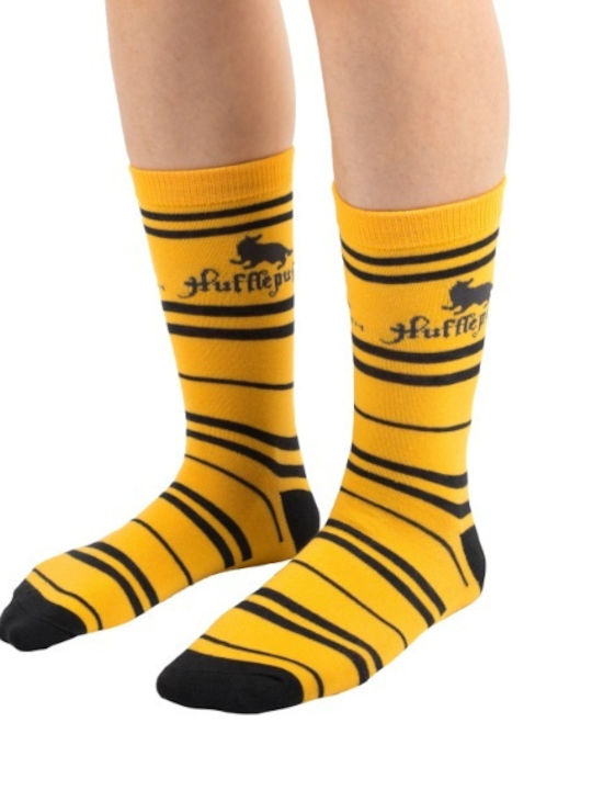 Cinereplicas Harry Potter Hufflepuff Unisex Κάλτσες Κίτρινες 3 Pack