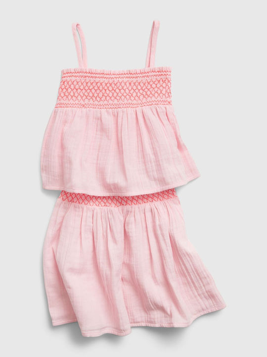 GAP Kids Set with Skirt Summer 2pcs Pink