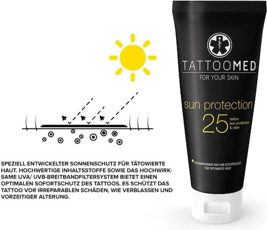 Tattoomed Sonnenschutz SPF25 Creme für Tattoo 100ml