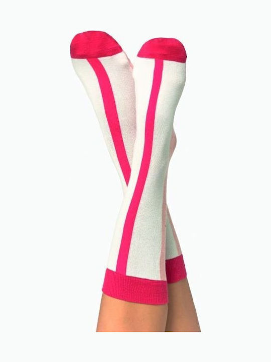 DOIY Smoothie Socks Strawberry Pink Pattern Socks
