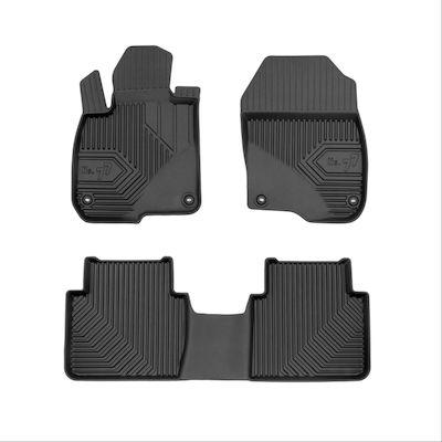 Frogum Set of Front and Rear Mats 4pcs from Rubber for Honda CR-V Black