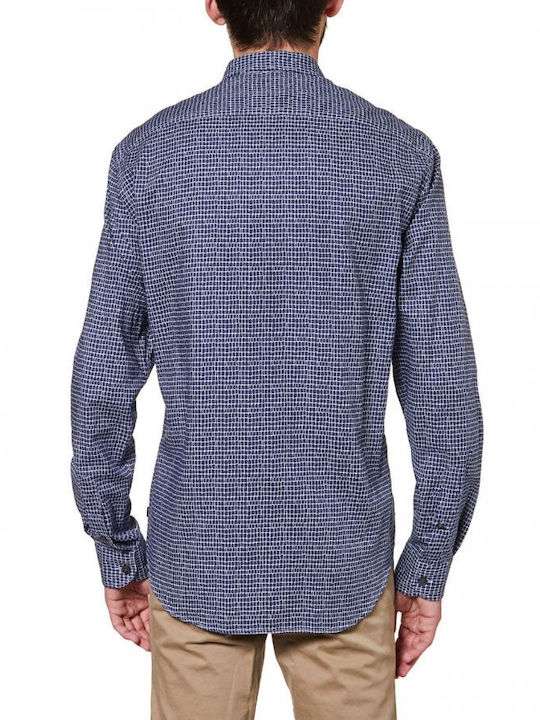 Giorgio Armani Men's Shirt Long Sleeve Cotton Blue