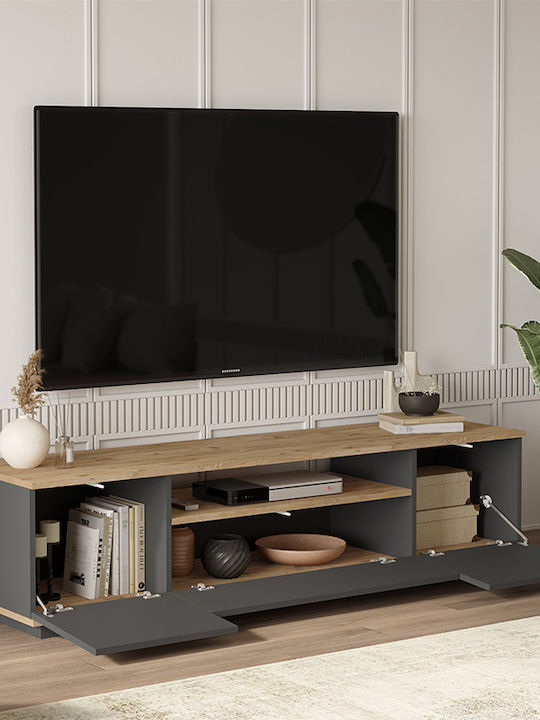 TV Stand Soren Gray L180xD44xH46cm