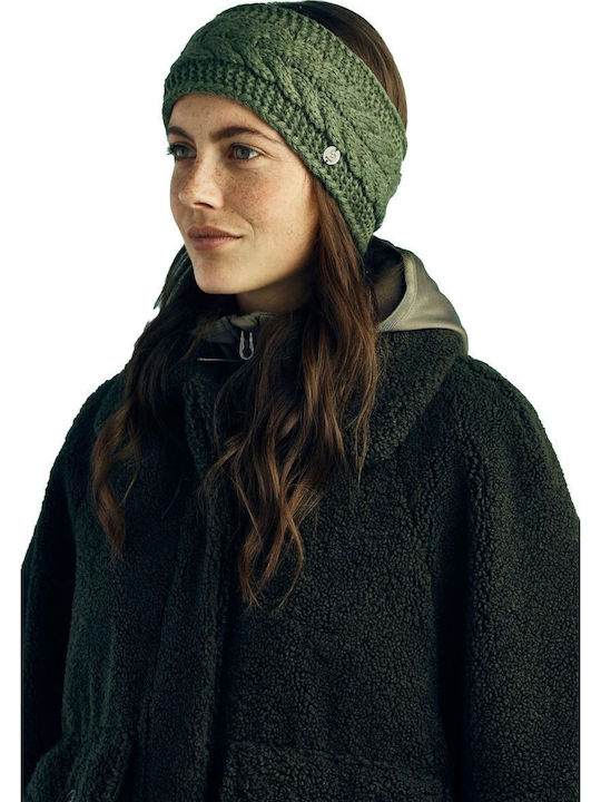 Unisex Headband Πλεκτό σε Πράσινο χρώμα