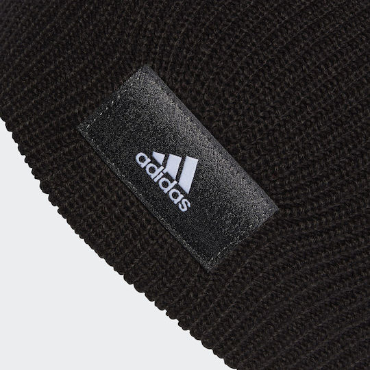 Essentials Beanie Beanie Knitted in Black color