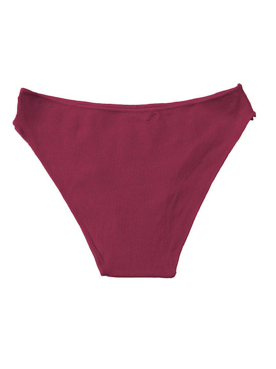 Baumwolle Damen Slip Burgundisch
