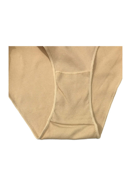 Βαμβακερά Damen Slip 3Pack Beige