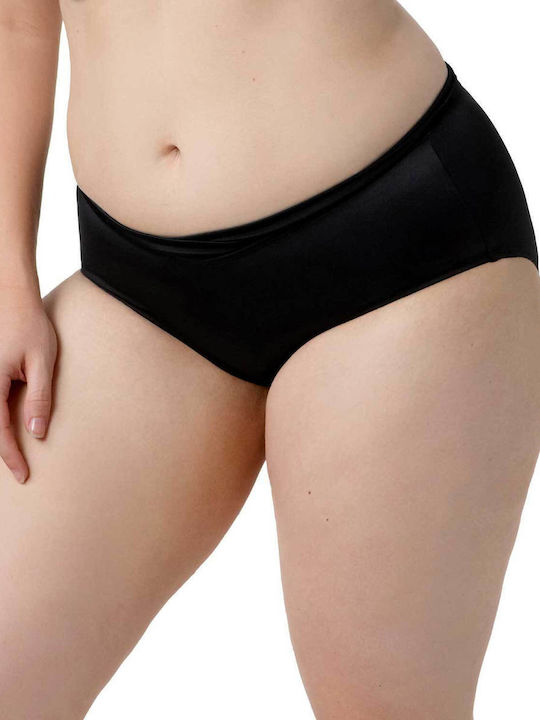 Opio Bikini Slip Ψηλόμεσο Μαύρο