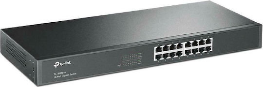 TP-LINK TL-SG1016 v16 Unverwaltet L2 Switch mit 16 Ports Gigabit (1Gbps) Ethernet
