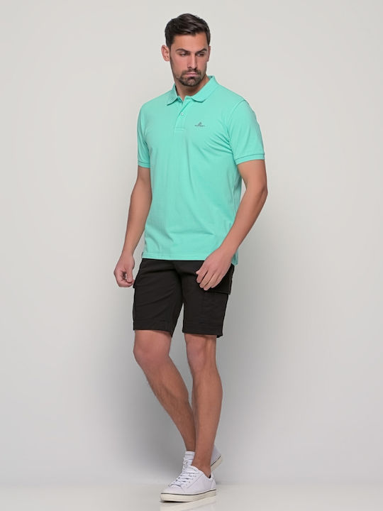 KR-BASIC-556-B Polo T-shirt Τιρκουάζ