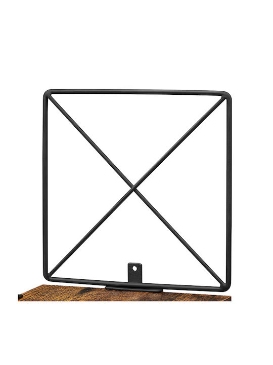 Eckregal Wand Braun 20x20x127.5cm