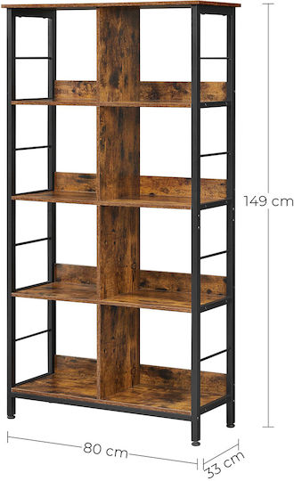 Bibliothek Leobert Braun 80x33x149cm