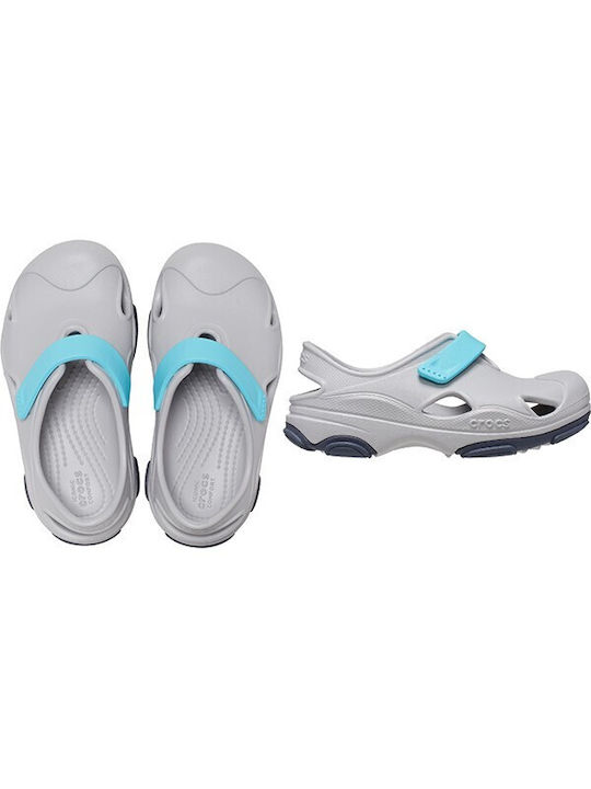 Crocs Children's Anatomical Beach Clogs Gray