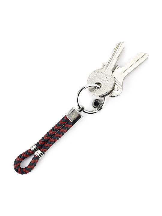 U.S. Polo Assn. Keychain Leather for Couples Red