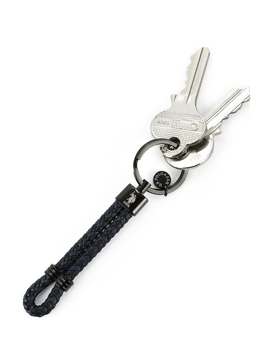 U.S. Polo Assn. Key Holder Leather Black