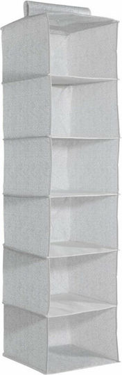 Navaris Fabric Hanging Storage Case For Clothes in Gray Color 30x30x126cm 1pcs