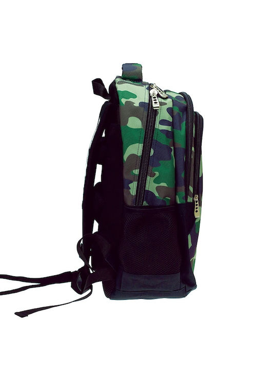 No Fear Camo School Bag Backpack Elementary, Elementary in Green color