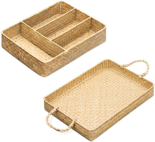 Navaris Tăvi Pentru Tacâmuri De Sertar 34x24x7.5cm Maro