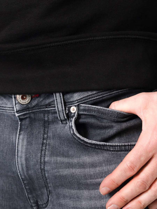 Russel 9700 Ανδρικό Παντελόνι Τζιν με Regular Tapered Εφαρμογή Γκρι