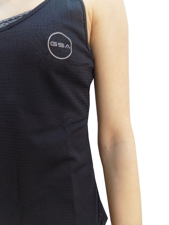 Knot Back Tank Top Women's Sleeveless Black Blouse