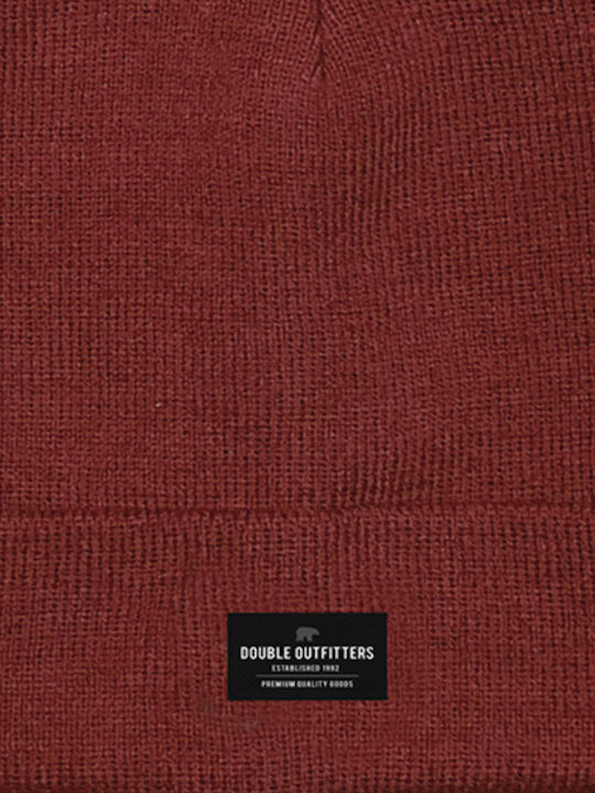 Beanie Masculin Căciulă Tricotat în culoarea Burgundy