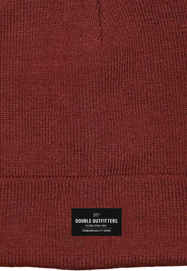 Beanie Männer Beanie Gestrickt in Burgundisch Farbe